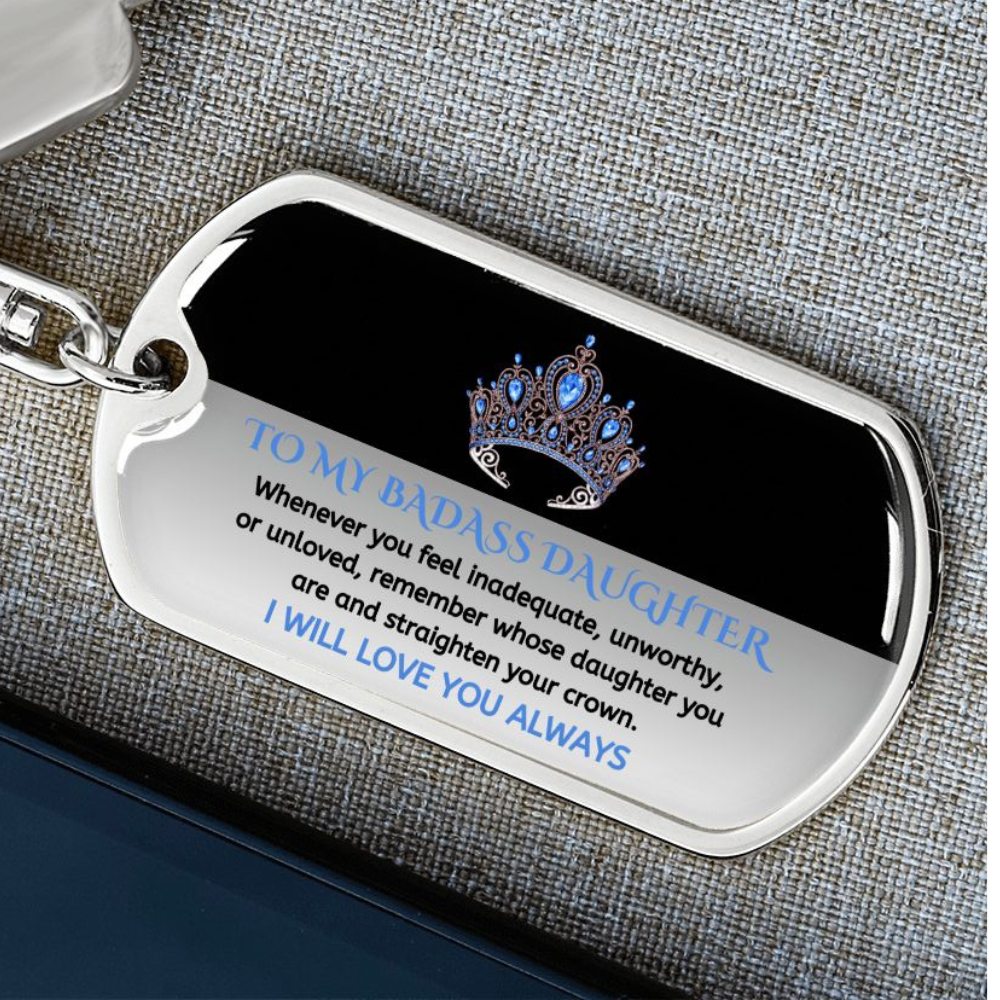 (ALMOST SOLD OUT) Keepsake for Daughter - Keychain - LIMITED QUANTITIES AVAILABLE