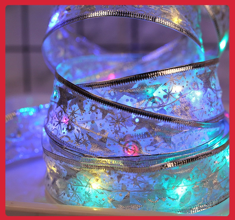 Christmas Gorgeous Decoration LED Ribbon Fairy Lights New Year 2023