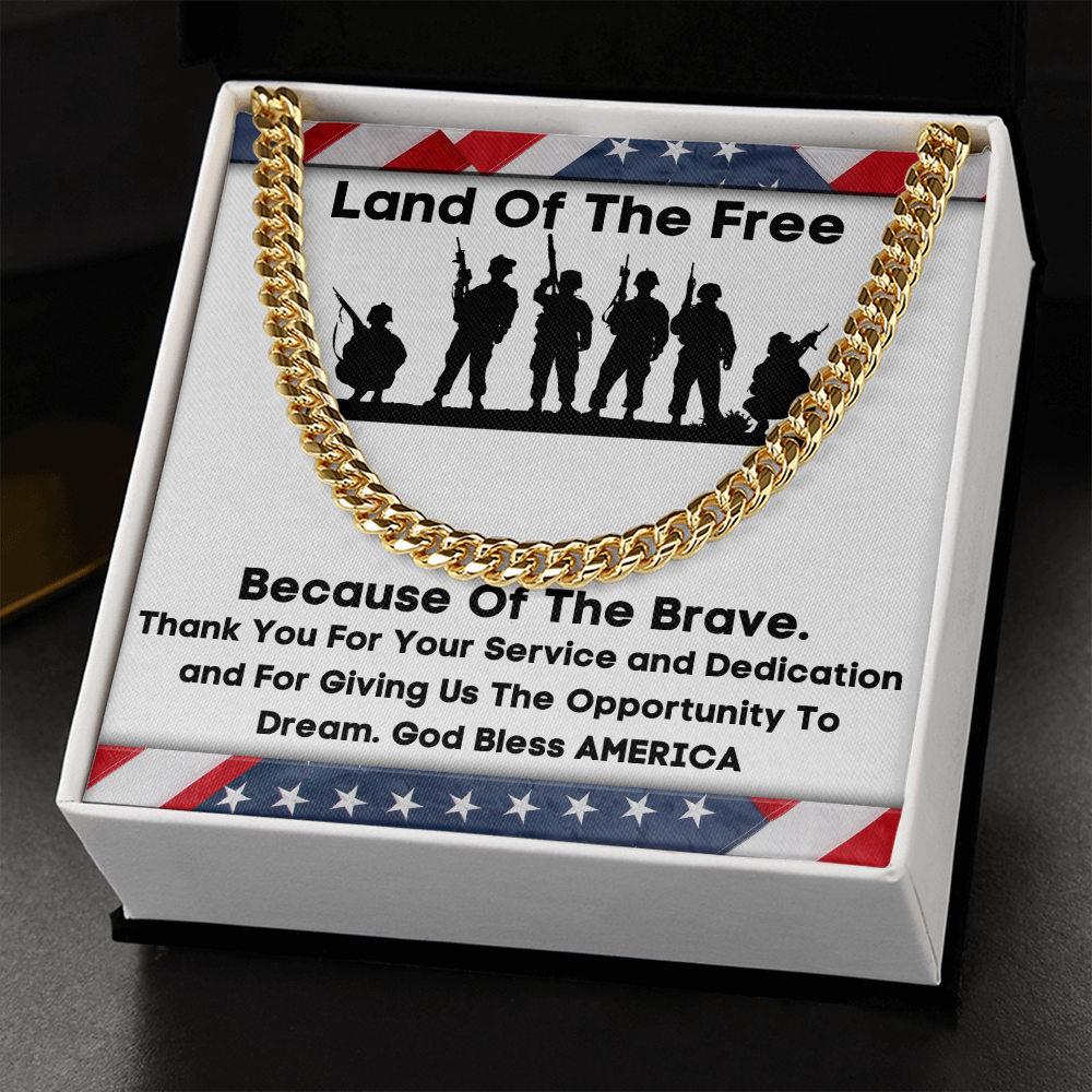 Land Of The Free - Cuban Link Chain