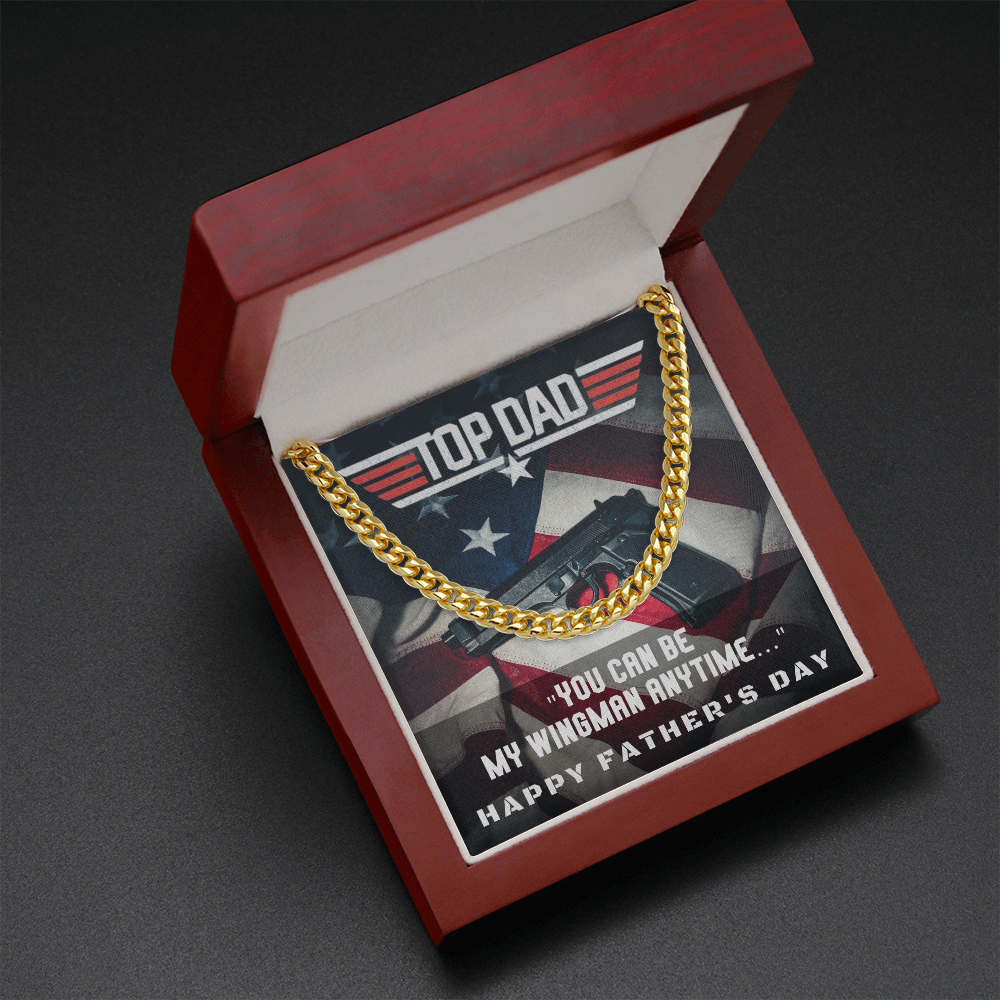 Top Dad | Father's Day Gift | Cuban Link Chain
