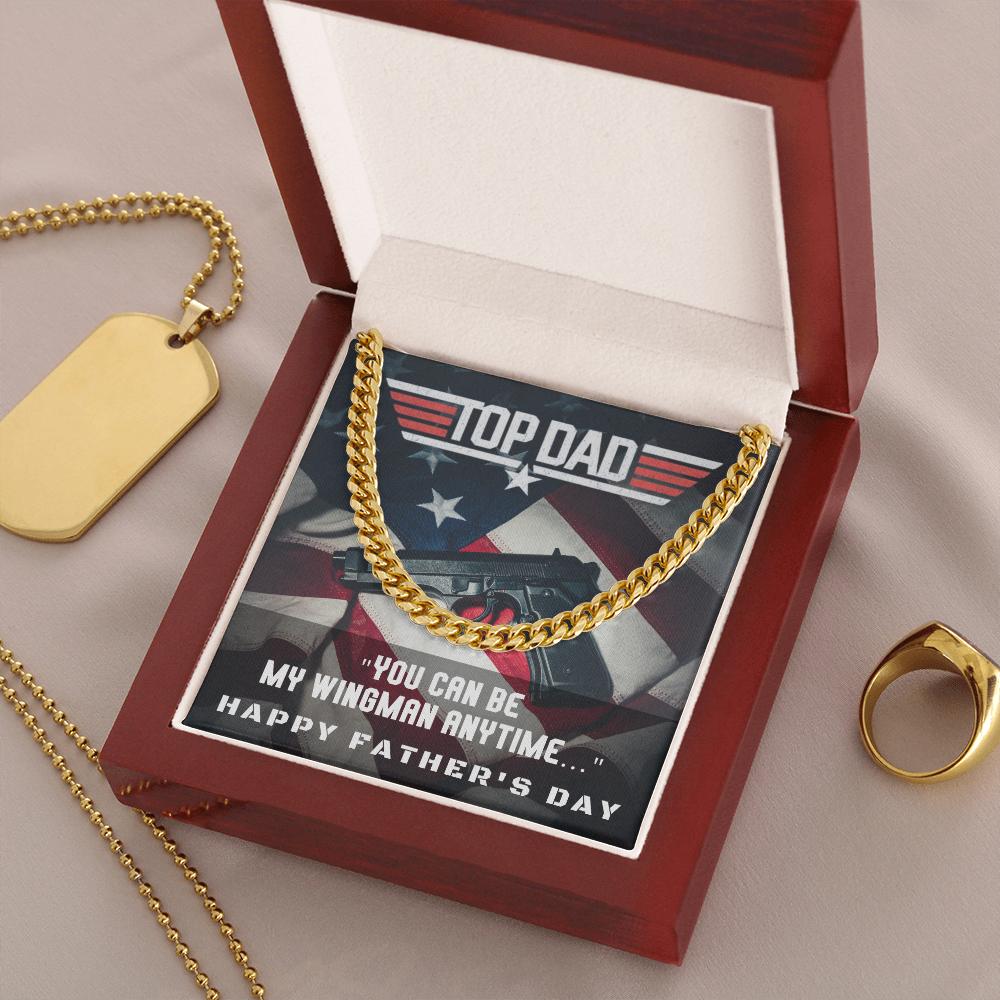 Top Dad | Father's Day Gift | Cuban Link Chain