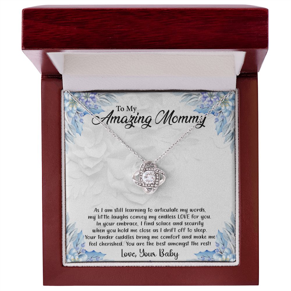My Amazing Mommy - From Your Baby - Premium Love Knot Necklace