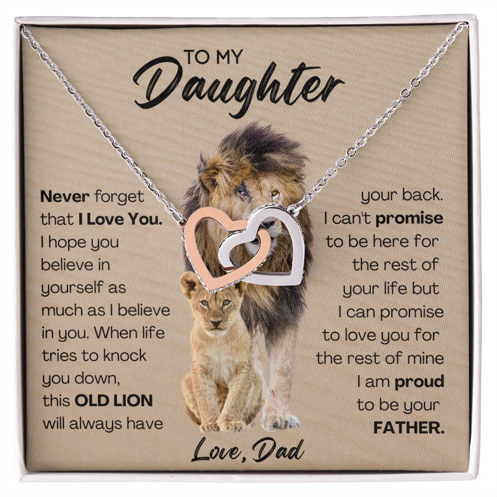 [Almost Sold Out] To My Daughter - This Old Lion Will Always Have Your Back - Interlocking Hearts