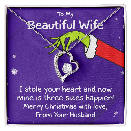 To My Wife (Holiday Card) - Necklace Gift Set