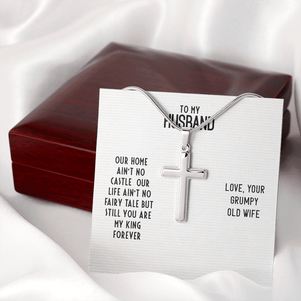 To My Husband - Cross Necklace