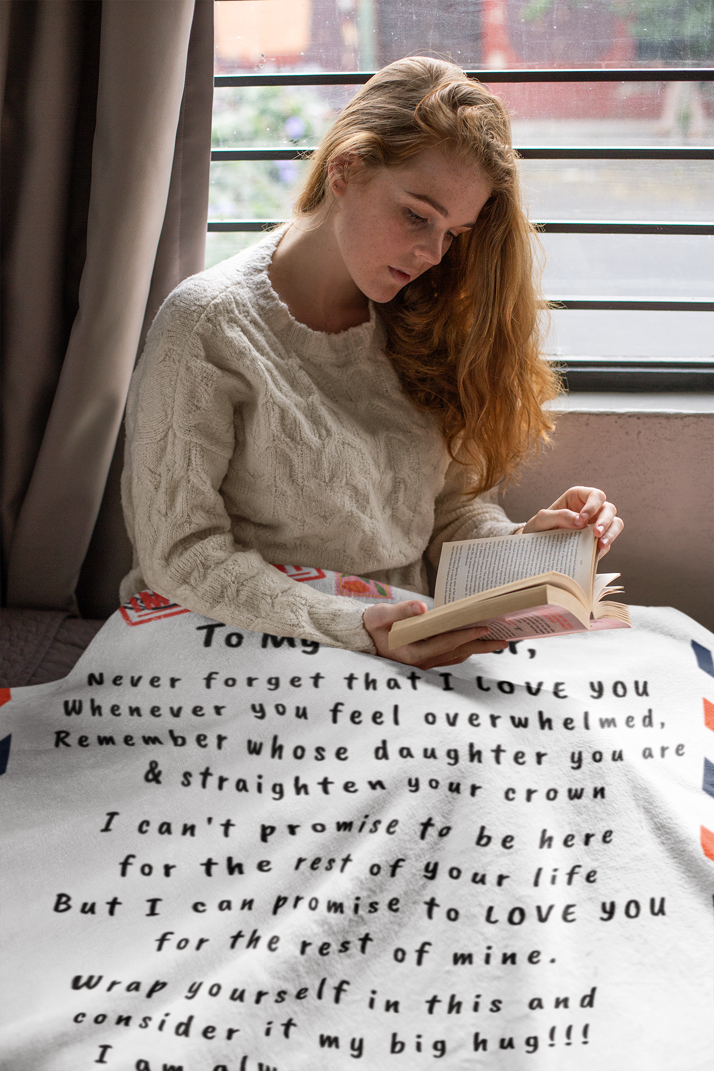 To My Daughter from Mom | Never forget that I love you | Cozy Plush Fleece Blanket - 50x60